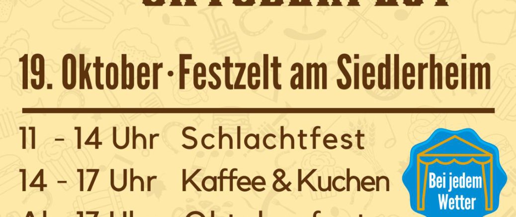 Schlachtfest meets Oktoberfest am Samstag, den 19.10.2024